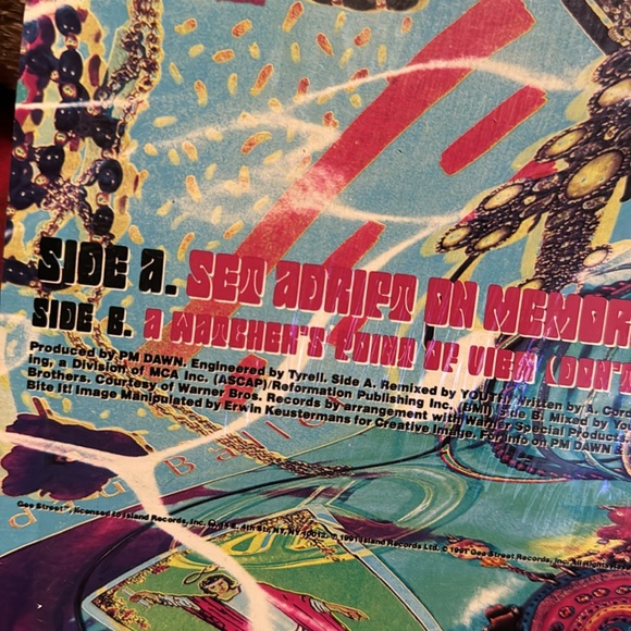 PM DAWN “Set a Drift On Memory Bliss” Vintage 1991 - 12” LP - Vinyl Record - Picture 4 of 15
